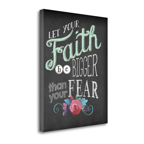 Faith 17 Wrapped Canvas Print Living Room Wall Art