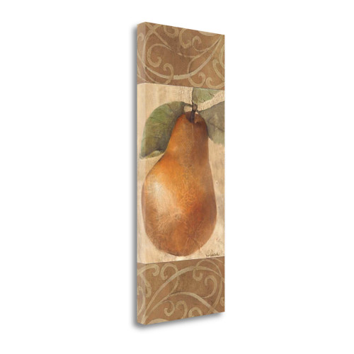 Patterned Pear 1 Wrapped Canvas Print Living Room Wall Art
