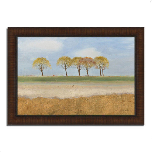Landscape Horizon 18 Brown Picture Frame Print Wall Art