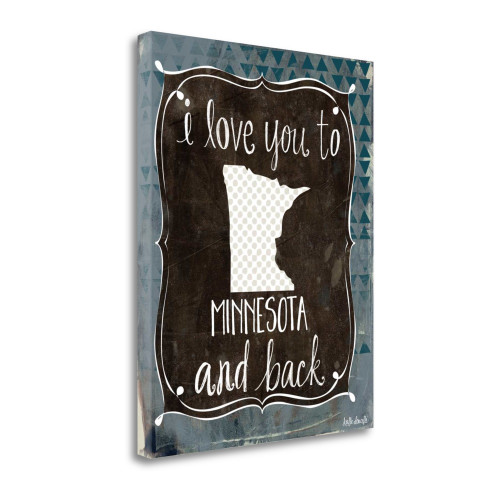 Minnesota And Back Wrapped Canvas Print Living Room Wall Art