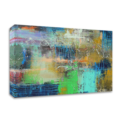 City Reflection Wrapped Canvas Print Wall Art