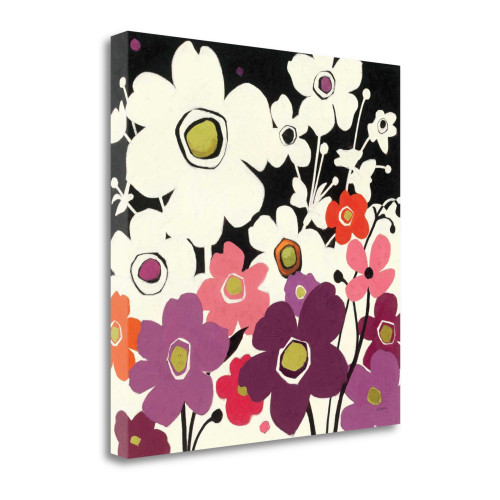 Flower Power II Wrapped Canvas Print Living Room Wall Art