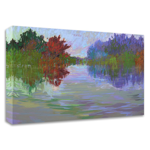 "Waterways Vii" Wrapped Canvas Print Wall Art