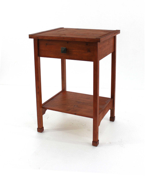 15 X 18 X 24 Cherry 1 Drawer Rustic Wooden - Accent Table
