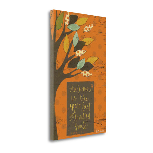 Autumn Smile 3 Wrapped Canvas Print Living Room Wall Art