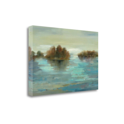 Serenity On The River 1 Wrapped Canvas Print Living Room Wall Art