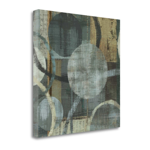 Metalic Tranquility I Wrapped Canvas Print Living Room Wall Art