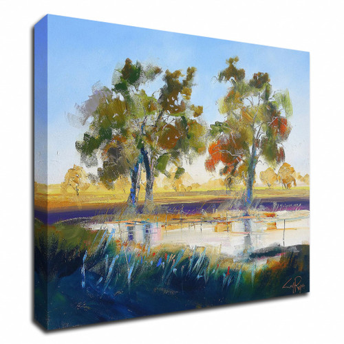 Winter Rain Wrapped Canvas Print Wall Art