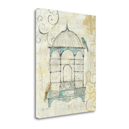Bird Cage IV Wrapped Canvas Print Living Room Wall Art