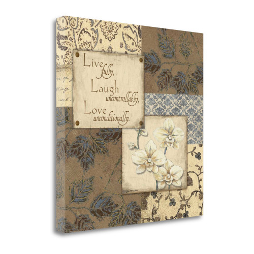 Live Laugh Love 17 Wrapped Canvas Print Living Room Wall Art