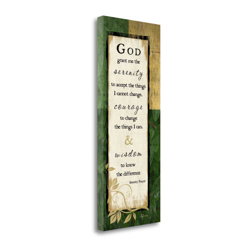 God Grant Me The Serenity 1 Wrapped Canvas Print Living Room Wall Art