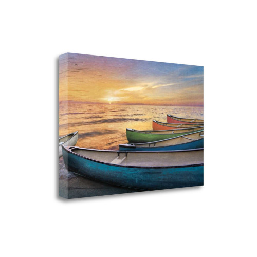 Rainbow Armada 5 Wrapped Canvas Print Living Room Wall Art