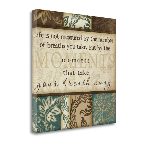 Moments 6 Wrapped Canvas Print Living Room Wall Art