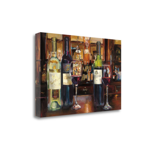 Reflection Of Wine 1 Wrapped Canvas Print Living Room Wall Art