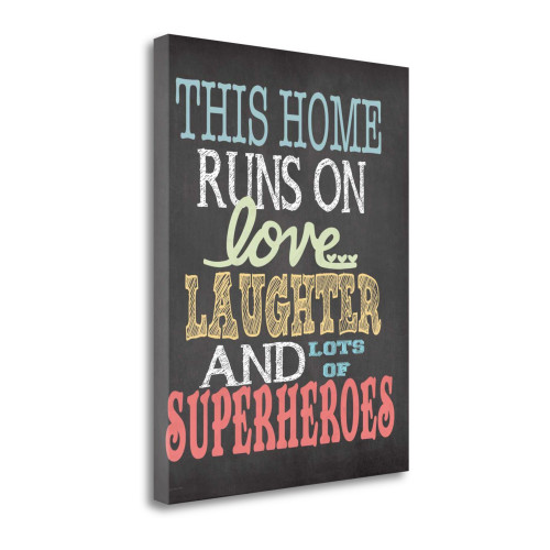 This Home Runs 1 Wrapped Canvas Print Living Room Wall Art