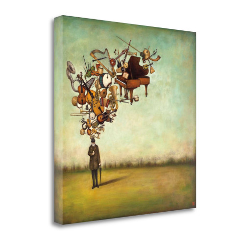 Thanks For The Melodies 3 Wrapped Canvas Print Living Room Wall Art