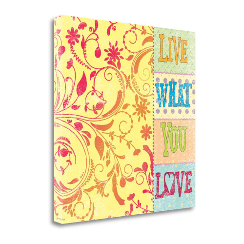 Live Love 1 Wrapped Canvas Print Living Room Wall Art