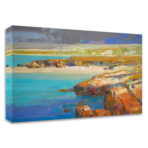 "Ocean Side" Wrapped Canvas Print Wall Art
