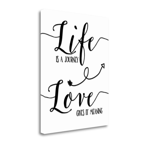 Life Is A Journey 3 Wrapped Canvas Print Living Room Wall Art