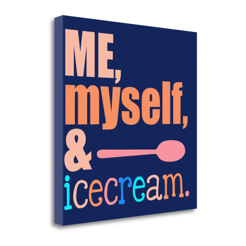 Me 5 Wrapped Canvas Print Living Room Wall Art