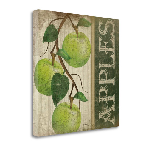 Green Apples 2 Wrapped Canvas Print Living Room Wall Art