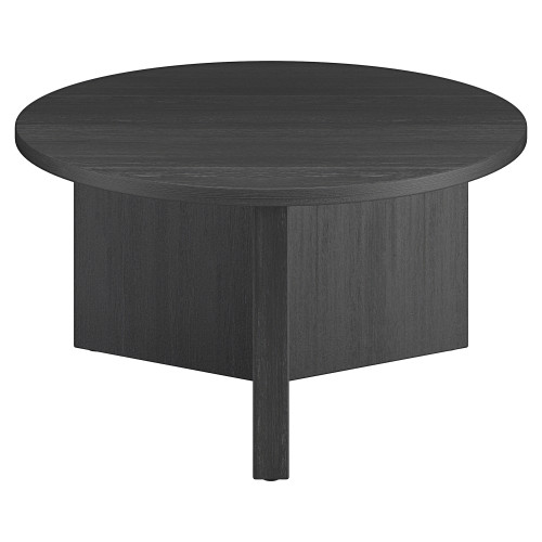 32" Gray Manufactured Wood Round Coffee Table