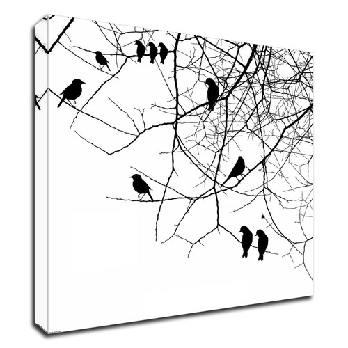"Bird Ii" Wrapped Canvas Print Wall Art