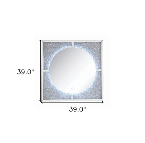 39" Lighted Square Accent Mirror