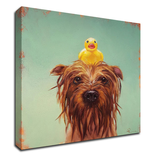 "Bath Time" Wrapped Canvas Print Wall Art