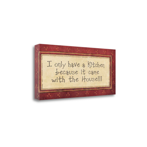 My Kitchen 2 Wrapped Canvas Print Living Room Wall Art
