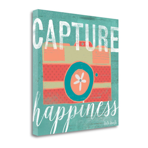 Capture Happiness 1 Wrapped Canvas Print Living Room Wall Art