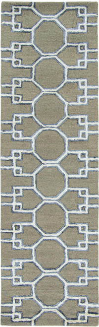 96" X 120" Mocha Wool or Viscose Rug