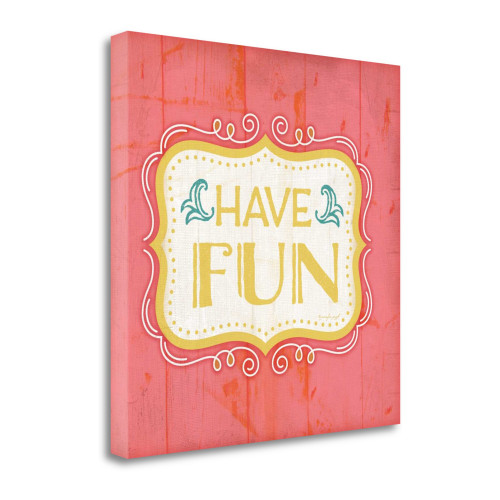 Have Fun 4 Wrapped Canvas Print Living Room Wall Art