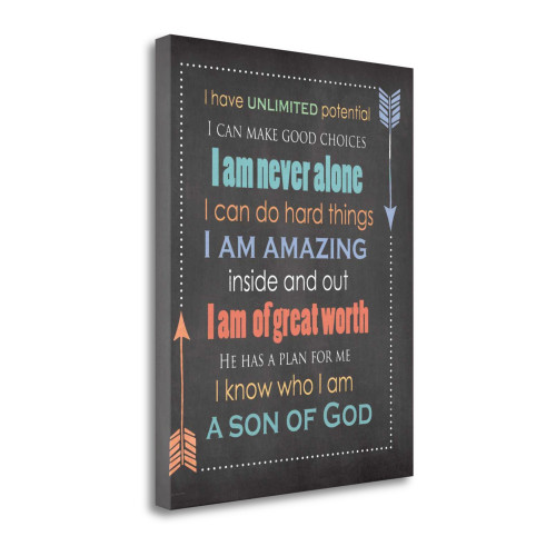 Son Of God 3 Wrapped Canvas Print Living Room Wall Art