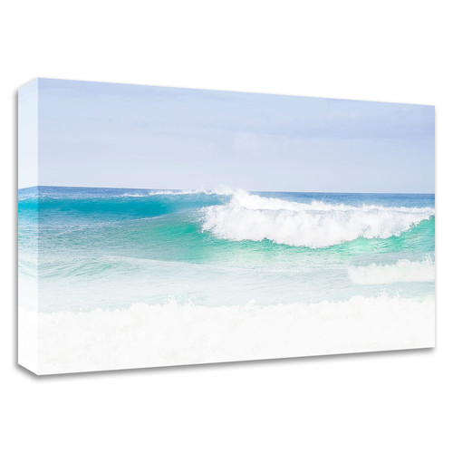 "Blue Green" Wrapped Canvas Print Wall Art