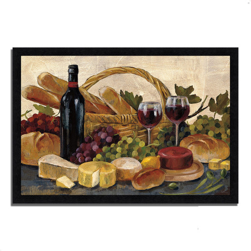 Tuscan Evening Wine 10 Black Picture Frame Print Wall Art