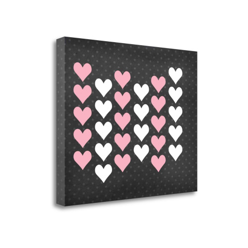 Heart II Wrapped Canvas Print Living Room Wall Art