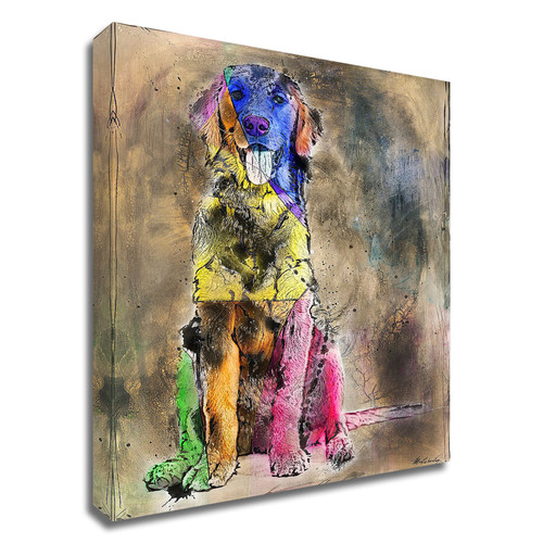 Happy No. 1 Wrapped Canvas Print Wall Art