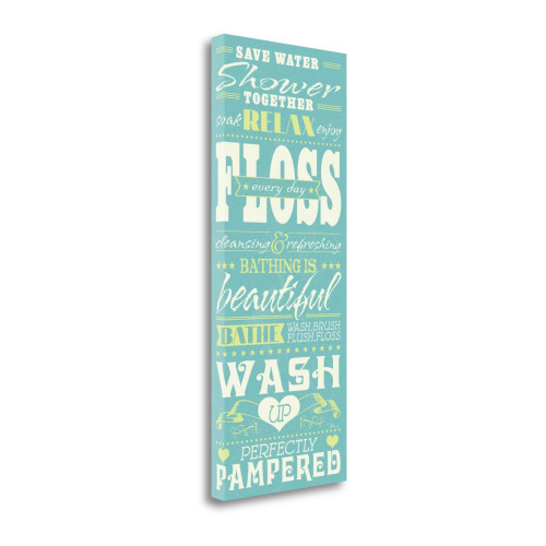 Wash Up II Wrapped Canvas Print Living Room Wall Art