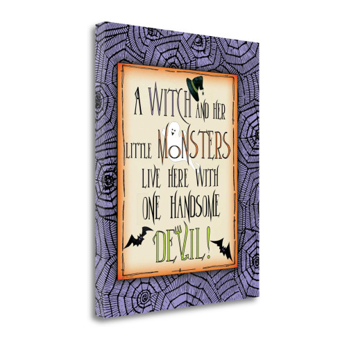 Handsome Devil Wrapped Canvas Print Living Room Wall Art