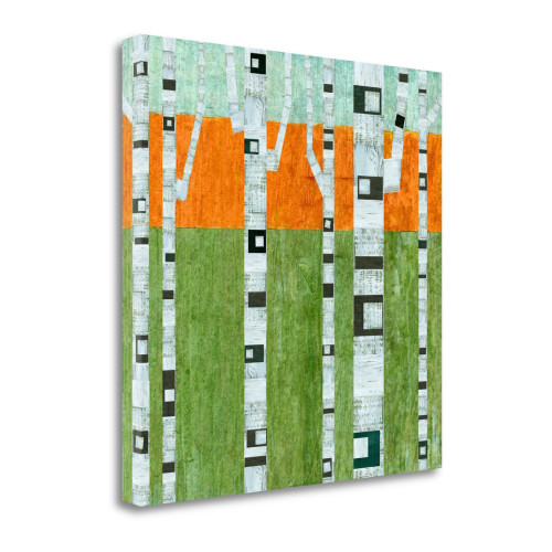 Spring Birches 4 Wrapped Canvas Print Wall Art