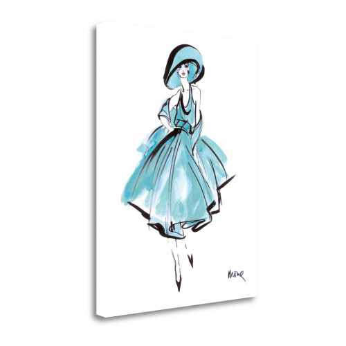 Indigo Eve 2 Wrapped Canvas Print Wall Art