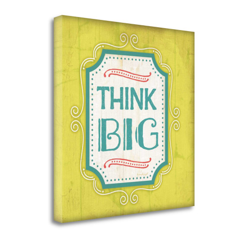 Think Big 6 Wrapped Canvas Print Living Room Wall Art
