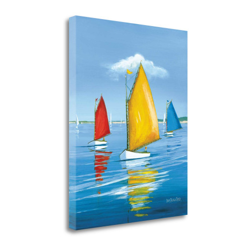 Newport Regatta 2 Wrapped Canvas Print Wall Art