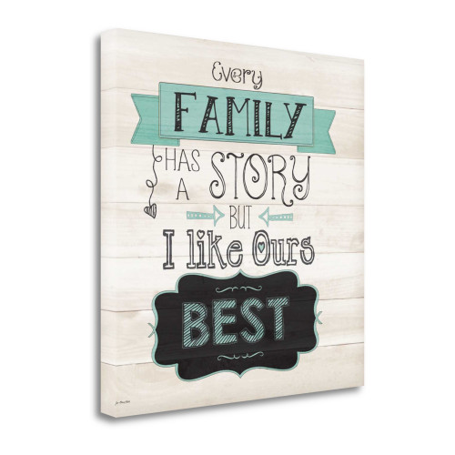 Story 1 Wrapped Canvas Print Wall Art