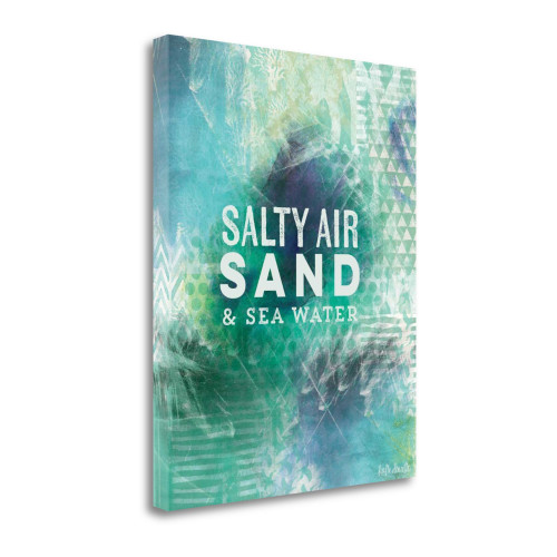 Sea Water 2 Wrapped Canvas Print Living Room Wall Art