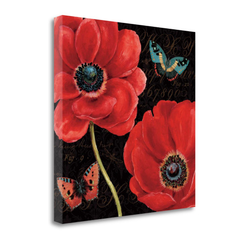 Petals And Wings II Wrapped Canvas Print Living Room Wall Art