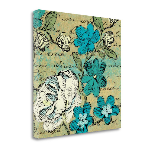 Poetique III Wrapped Canvas Print Living Room Wall Art
