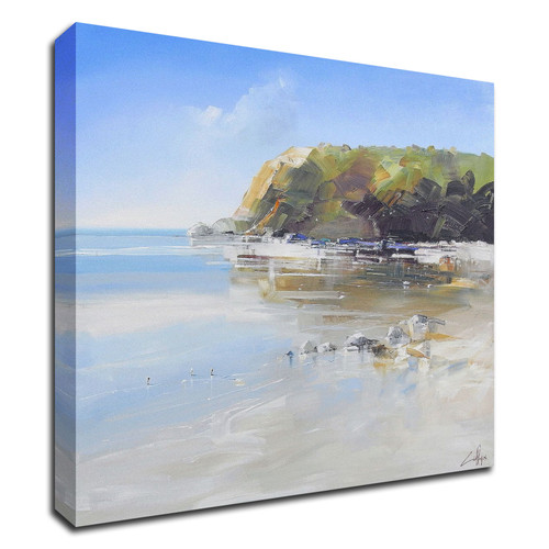 "Coast Line" Wrapped Canvas Print Wall Art