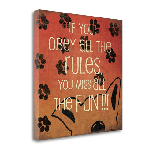 Fun 2 Wrapped Canvas Print Living Room Wall Art
